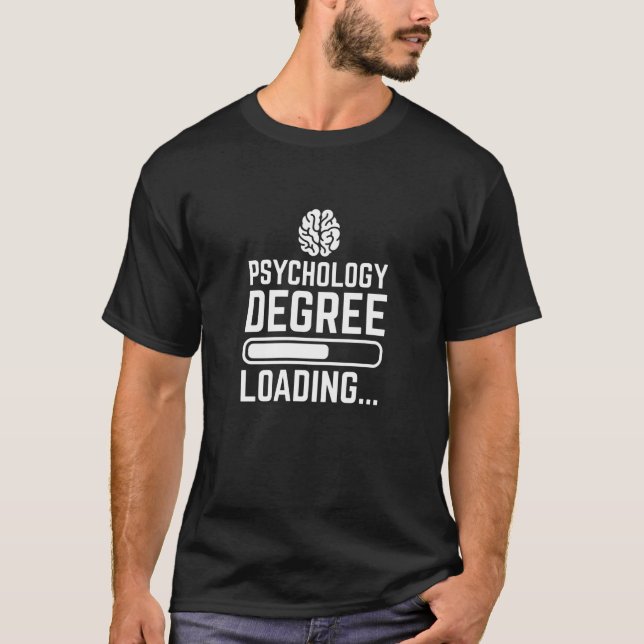 T-shirt Chargement de diplôme de psychologie (Devant)