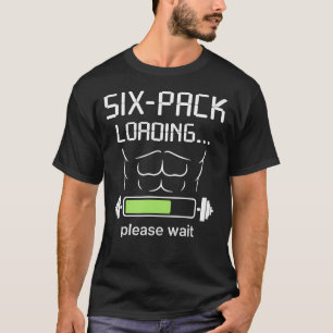 T-shirt Chargement de six-pack humour de gym fitness muscu