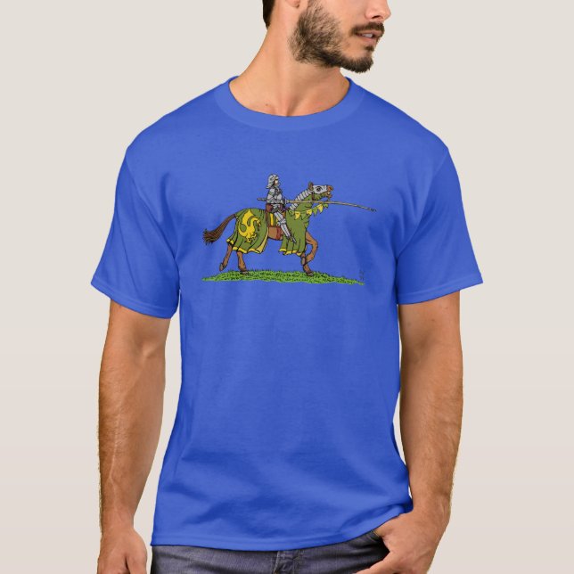 T-shirt Chargement du chevalier médiéval (Devant)