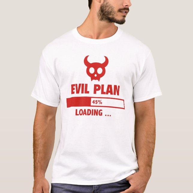 T-shirt Chargement du plan mal (Devant)