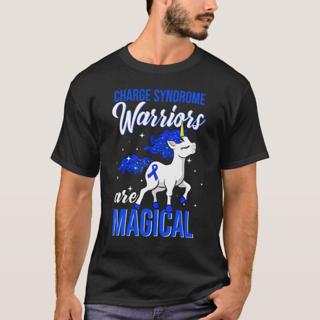 T-shirt Charger le guerrier de sensibilisation au syndrome (Devant)