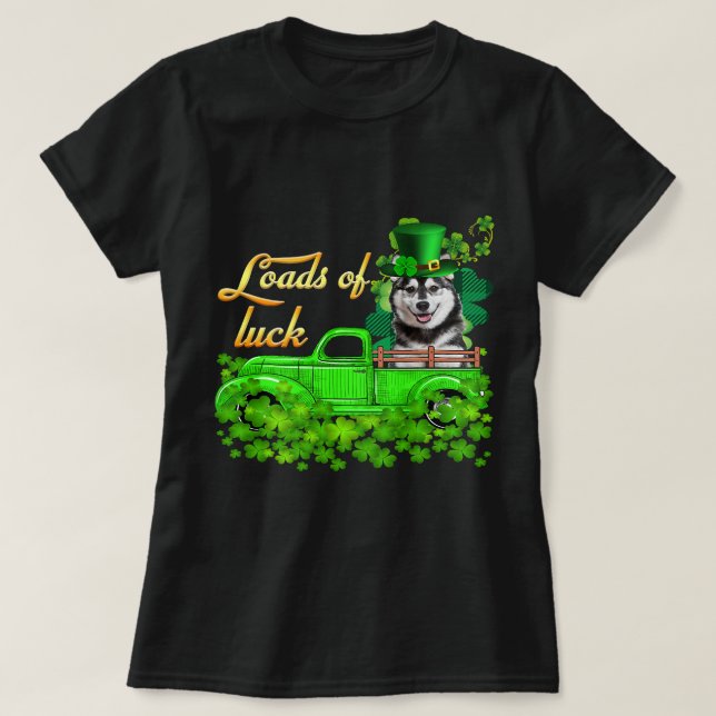 T-shirt Charges De Camion Jour de la Saint Patrick Husky 2 (Design devant)