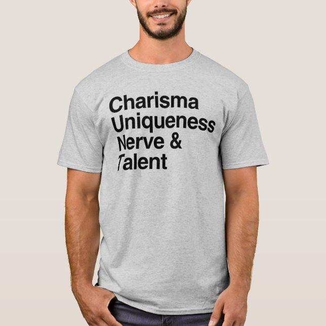 T-shirt Charisma unique Nerve Talent (Devant)