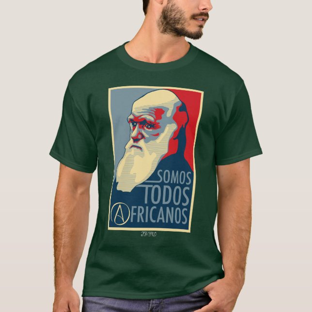 T-shirt Charles Darwin (Devant)