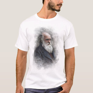 T-shirt Charles Darwin 1878 Colorisé
