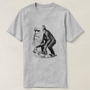 T-shirt Charles Darwin comme singe