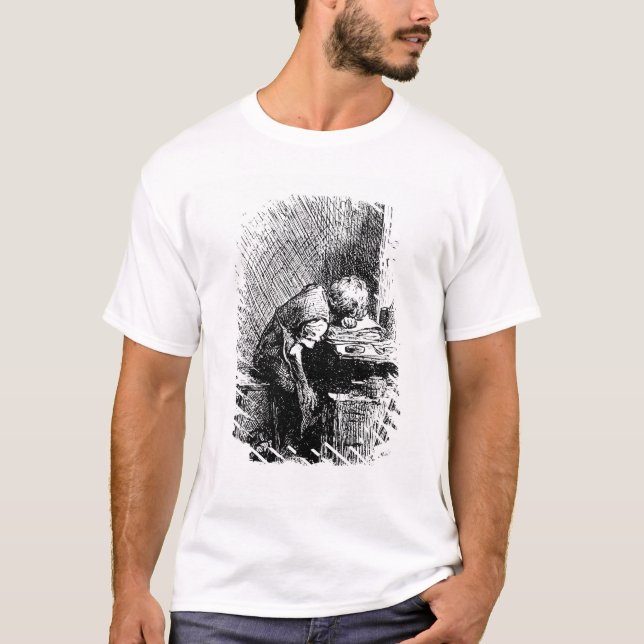 T-shirt Charles Dickens à l'usine noircissante (Devant)