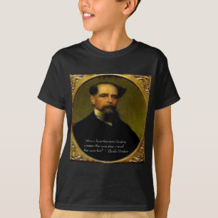 T-shirt Charles Dickens & Citation Poignante
