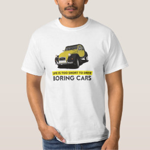 T-shirt Charleston 2CV - 6 options de couleur, ennuyeux