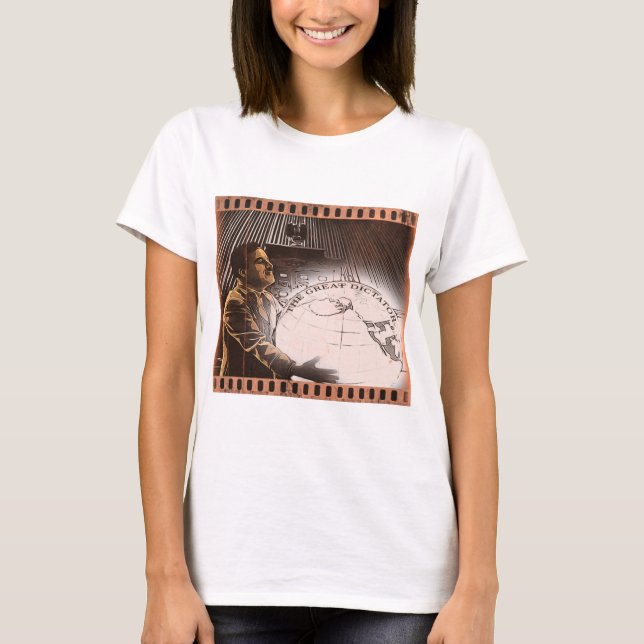 T-shirt Charlie Chaplin T-ShirtLe grand dictateur, Charlie (Devant)