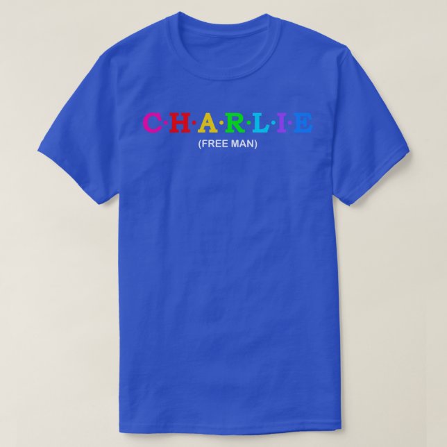 T-shirt Charlie Free Man (Design devant)