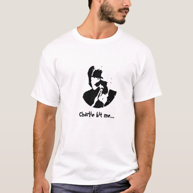 T-shirt Charlie m'a mordu… (Devant)