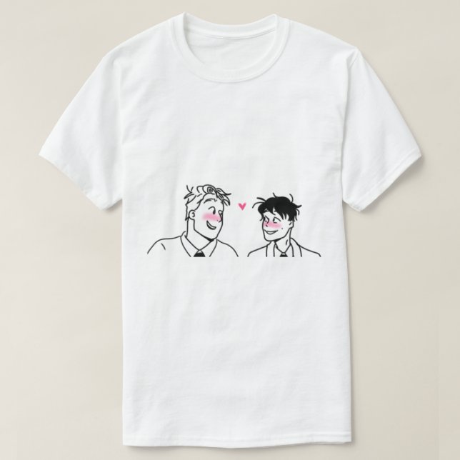 T-shirt Charlie+Nick Heartstopper   (Design devant)