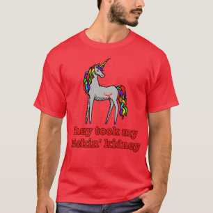 T-shirt Charlie Unicorn ils ont lu My Frickin Kidney
