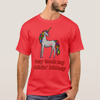 T-shirt Charlie Unicorn ils ont lu My Frickin Kidney