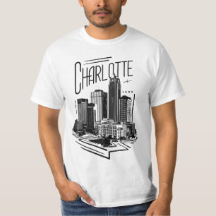 T-shirt Charlotte City Caroline du Nord USA