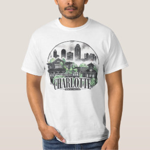 T-shirt Charlotte City Caroline du Nord USA