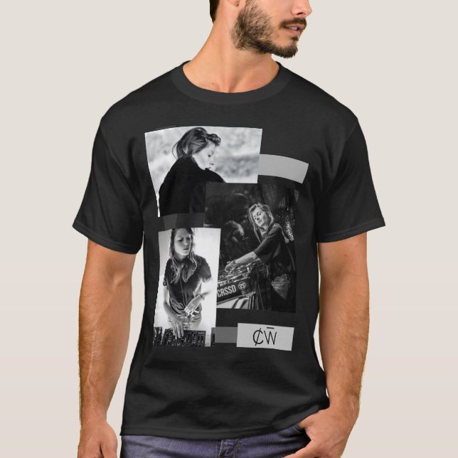 T-shirt Charlotte de Witte - T-Shi classique noir et blanc (Devant)