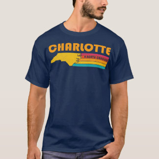 T-shirt Charlotte North olina Vintage Souvenir déshabillé