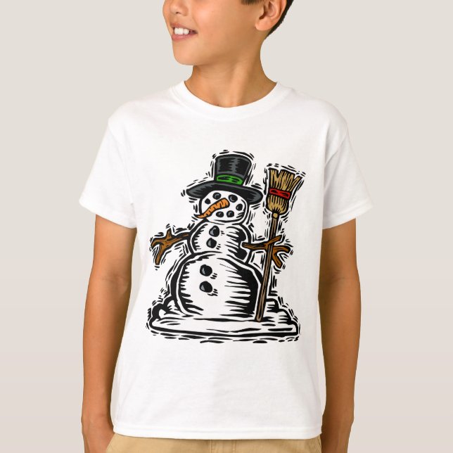 T-shirt Charmant Snowman (Devant)