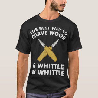 T-shirt Charmante menuiserie de bois blanc