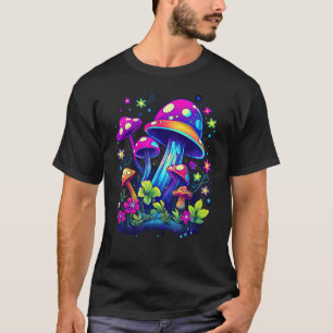 T-shirt Charme Cottagecore Champignon Goblincore Sombre Fl
