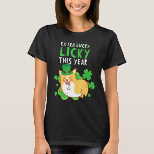 T-shirt Charme de chien chanceux de la Saint-Patrick Corgi