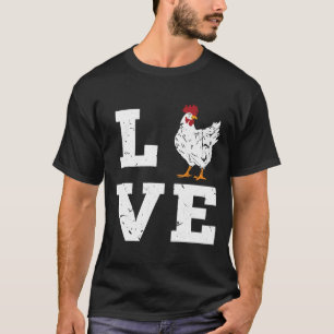 T-shirt Charme de l'agriculture de poulets Aimer Anniversa