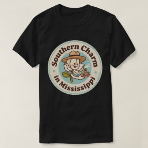 T-shirt Charme du Sud _ Fleur de Magnolia du Mississippi R