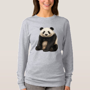 T-Shirt Charme Panda Réaliste