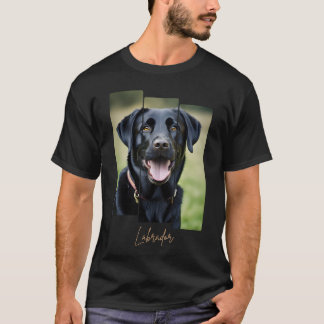 T-shirt Charming Labrador Retriever Portrait - Triptych Ar