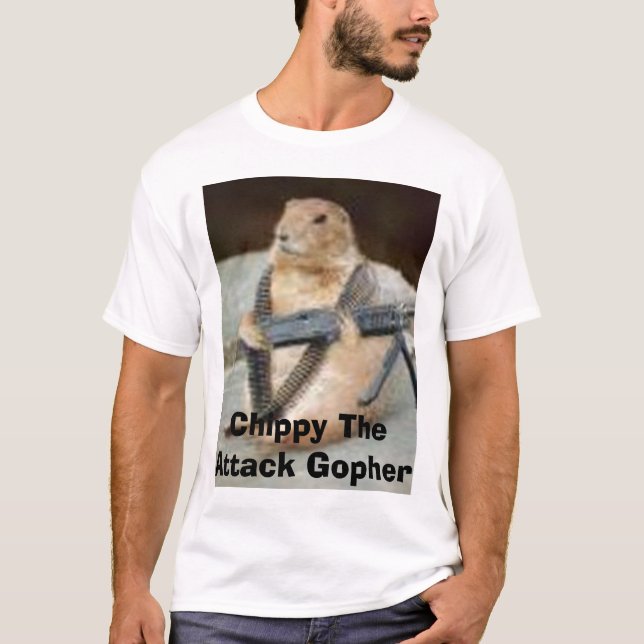 T-shirt Charpentier le Gopher d'attaque (Devant)