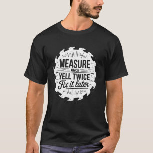 T-shirt Charpentier Menuisier Drôle Travail du bois Charpe