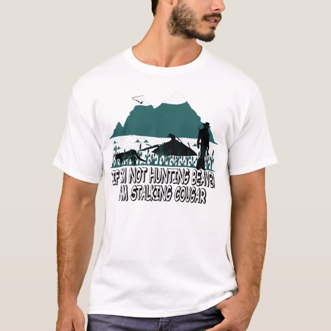 T-shirt Charriez le chasseur de puma (Devant)