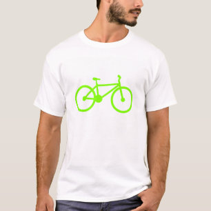 T-shirt Chartreuse, Vélo vert néon