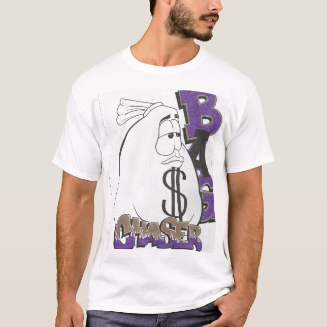T-shirt chaser sac argent sweat - shirt à capuche (Devant)