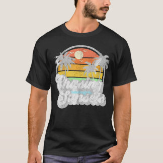 T-shirt Chasing Sunsets Beach Summer Sunset 70's