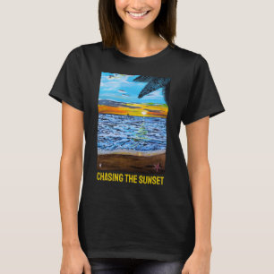T-shirt Chasing the Sunset Peinture d'Alfred Fox
