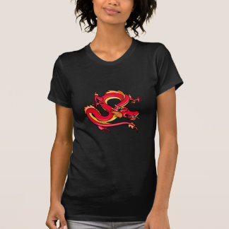 T-shirt Chassant le dragon (rouge)