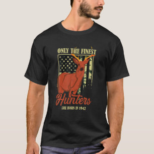 T-shirt Chasse 80E Anniversaire T Chasseur De Cerfs 80 Ans