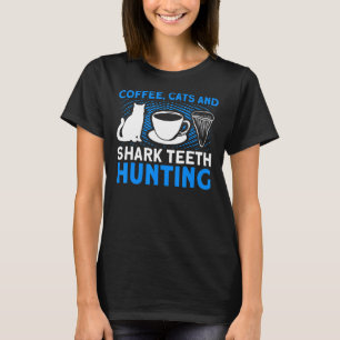 T-shirt Chasse À Dents De Café Et De Requin Chasse À Dents