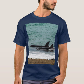 T-shirt Chasse à la baleine tueuse sur le rivage