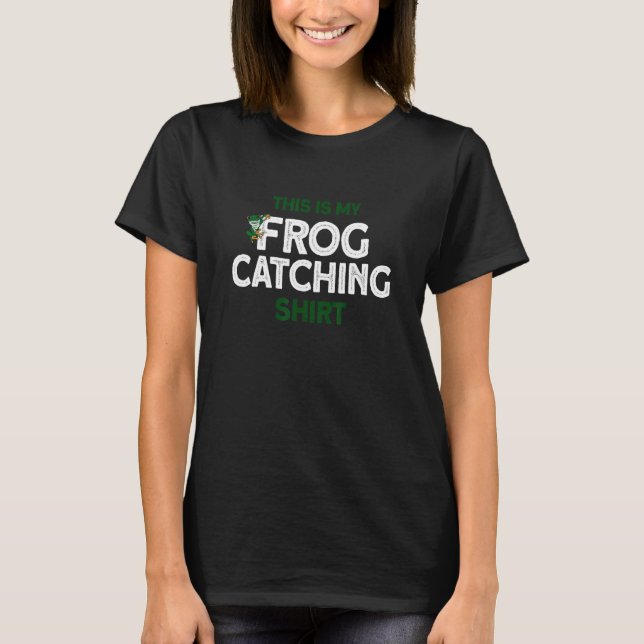 T-shirt Chasse à la grenouille de grenouille de grenouille (Devant)