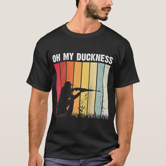 T-shirt Chasse à la sauvagine pour une Ragla de chasse au  (Devant)