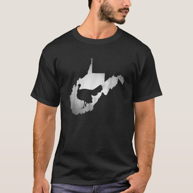 T-shirt Chasse à la Turquie en Virginie Occidentale (Devant)