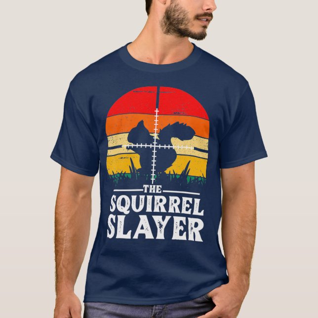 T-shirt Chasse à l'écureuil amusant Écureuil (Devant)