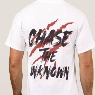 T-shirt Chasse à l'inconnu – Graphisme streetwear grunge u