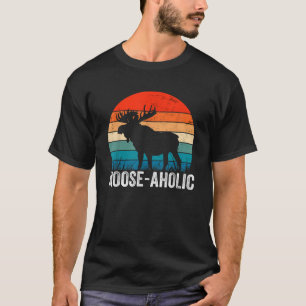 T-shirt Chasse amusante Graphic Moose aholic Femmes Hommes