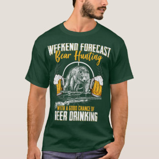 T-shirt Chasse amusante Lover Beer Graphic Femmes et homme
