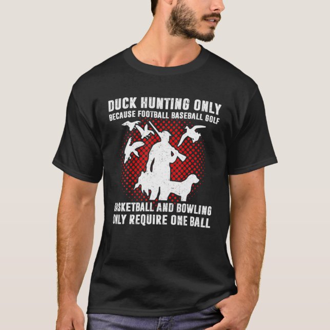 T-shirt Chasse Au Canard Chasseurs Drôle Humour Dit Cadeau (Devant)